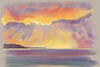 Sunrise Sea, Pastel